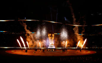 Fotografía de la inauguración en un partido de los cuartos de final del Mundial de Fútbol Qatar 2022 entre Países Bajos y Argentina en el estadio de Lusail (Catar)