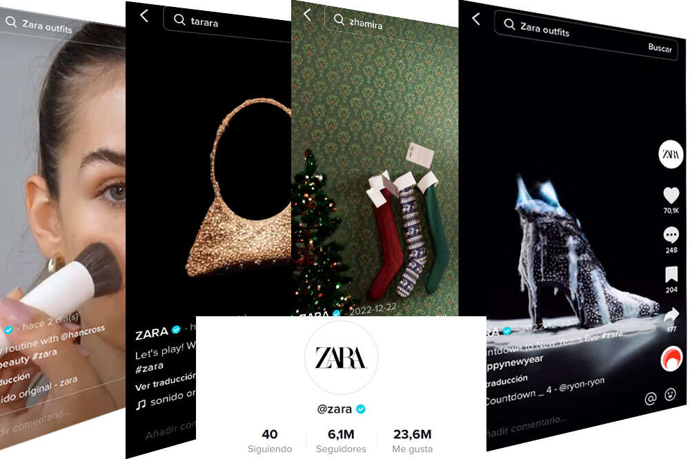 El perfil de Zara en TikTok consigue superar el número de seguidores de Shein