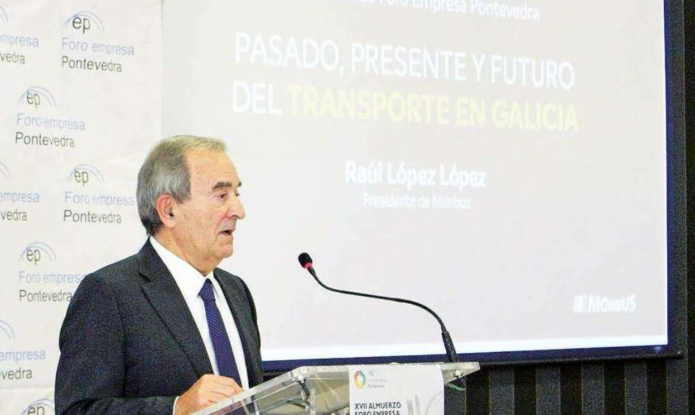 Raúl López, presidente de Monbus / Foro Empresa Pontevedra