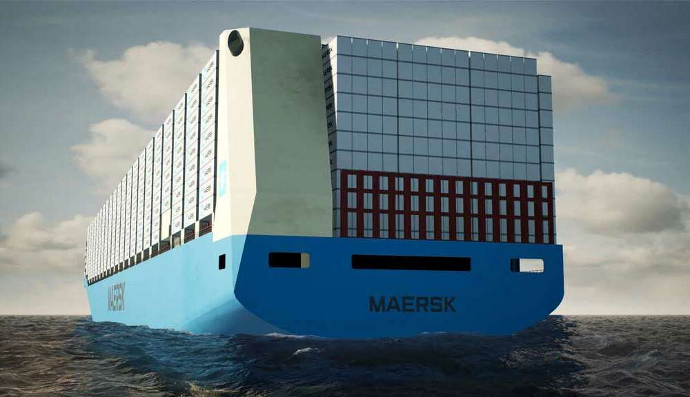 Diseño para Maersk de portacontenedores propulsados con metanol verde