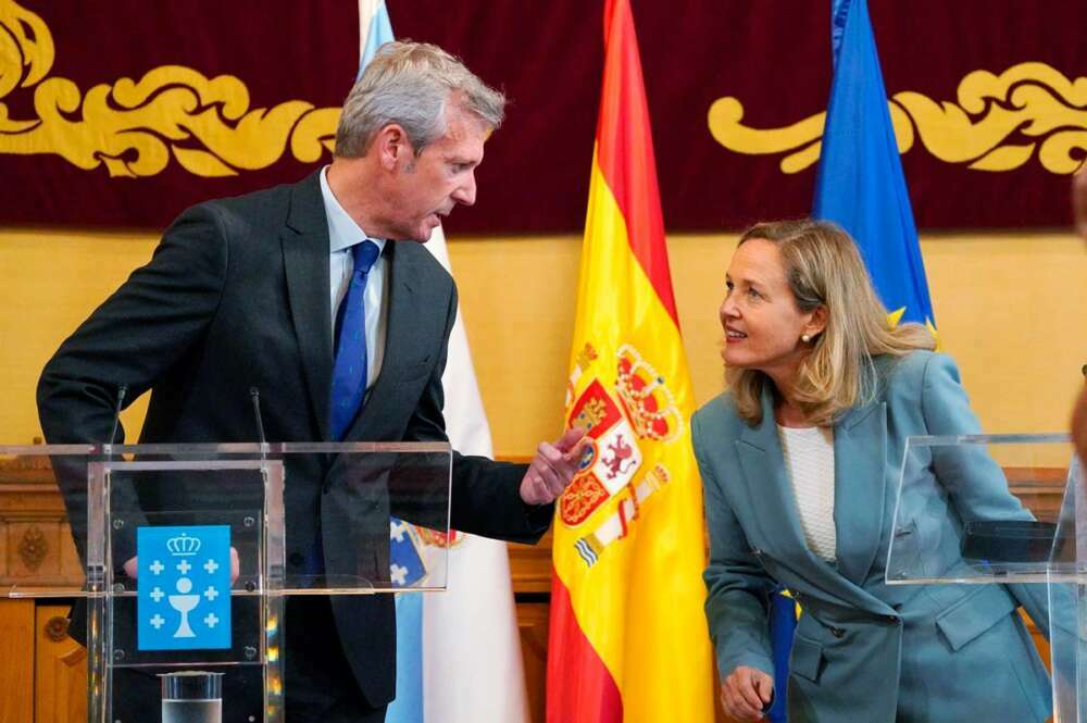 Alfonso Rueda y Nadia Calviño