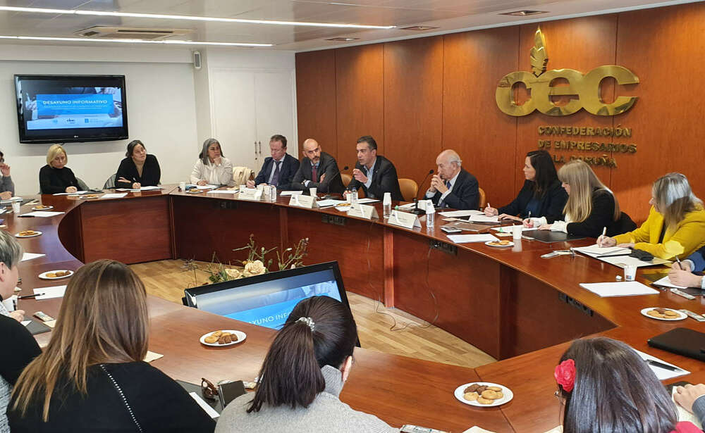 Desayuno informativo organizado por la Confederación de Empresarios de A Coruña
