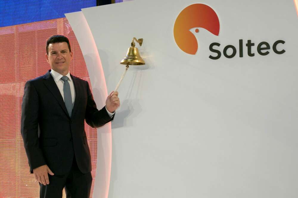 Raúl Morales, fundador y CEO de Soltec, en la salida a bolsa de la compañía