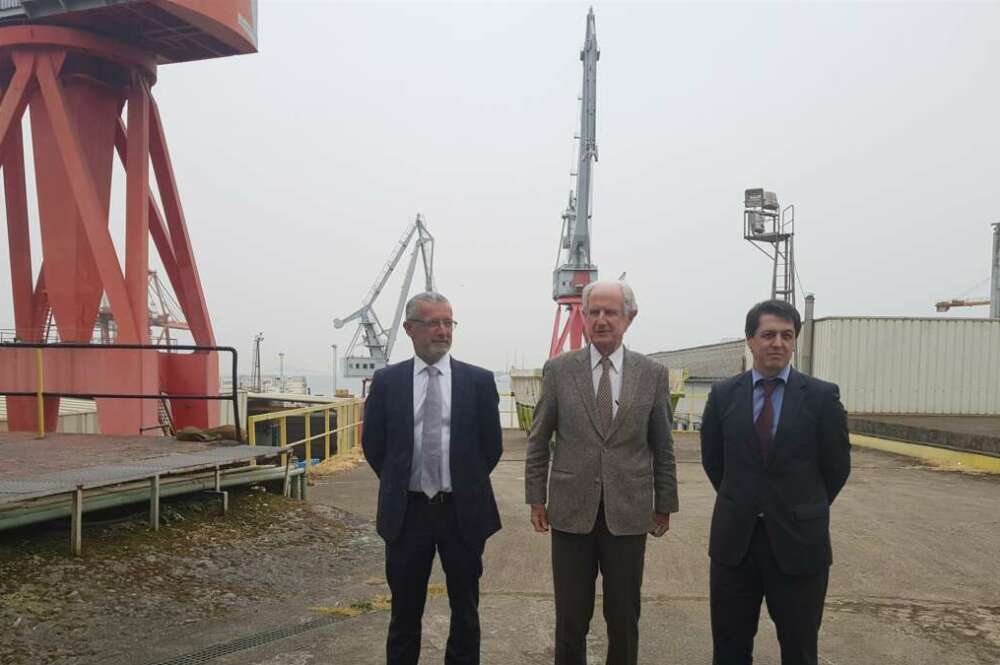 José Alberto Barreras en los antiguos astilleros Vulcano