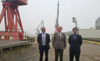 José Alberto Barreras en los antiguos astilleros Vulcano