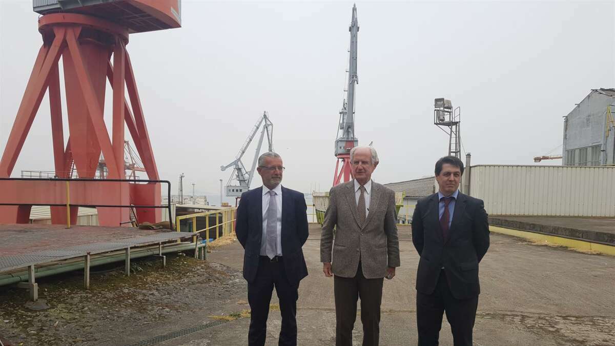 José Alberto Barreras en los antiguos astilleros Vulcano