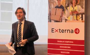 El CEO de Externa, Pastor López Docampo, en la reciente convención nacional de la empresa, celebrada en A Coruña