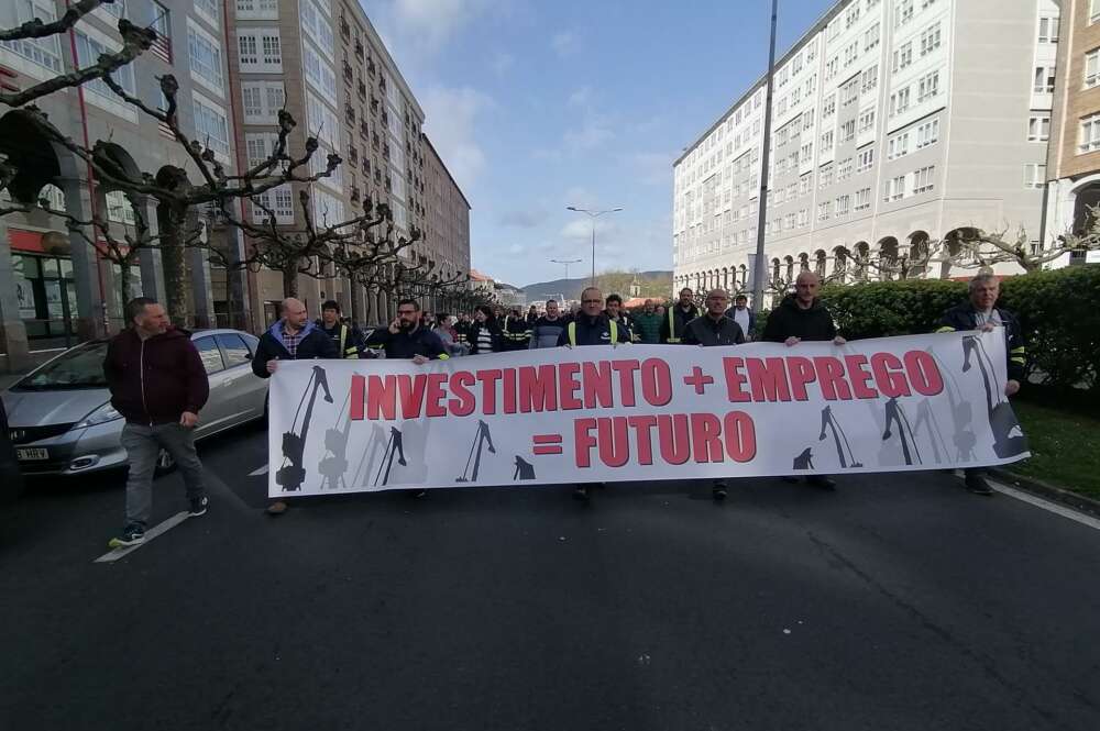 Movilización de los trabajadores de Navantia Ferrol / Europa Press