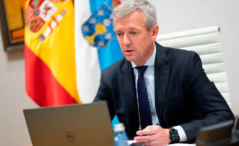El presidente de la Xunta, Alfonso Rueda, interviene por videconferencia en el Foro Económico Español: La Galicia que viene