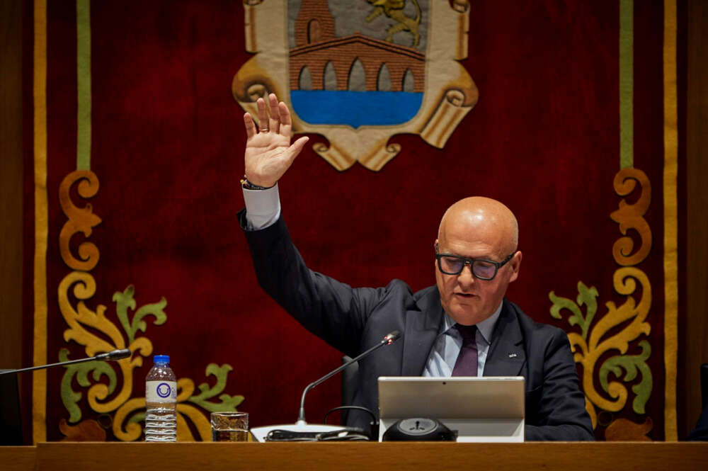 El presidente de la Diputación de Ourense y presidente del PP de Ourense, Manuel Baltar