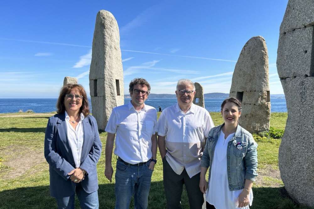 Manuel Lago con el candidato de Por Coruña a la Alcaldía, José Manuel Sande