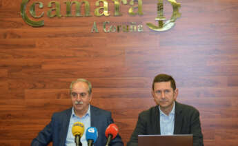 Presidente de la Cámara de Comercio, Antonio Couceiro, y su director general, Manuel Galdo