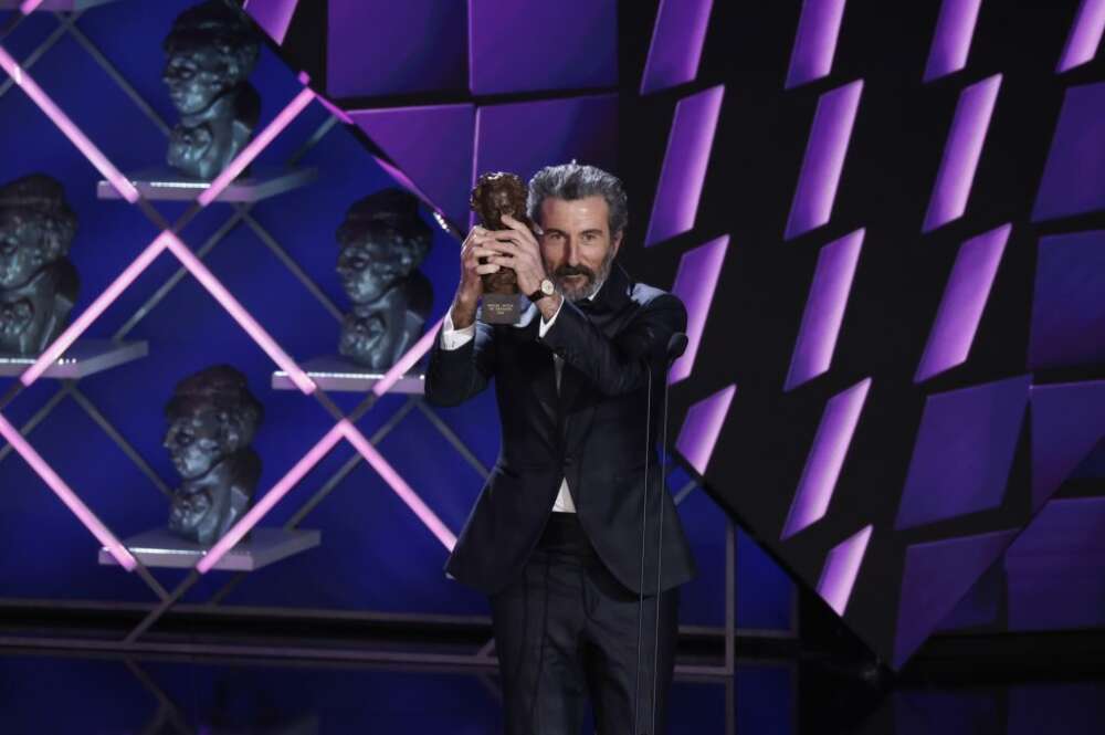 Luis Zahera recibe el premio Goya al mejor actor de reparto