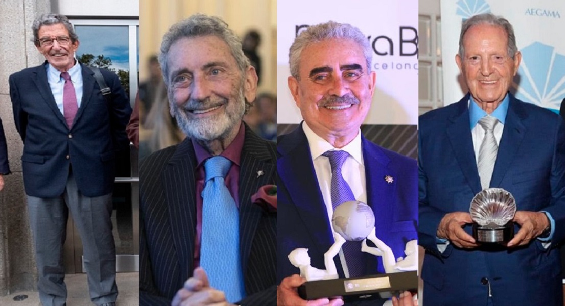 José Luis Díaz-Varela, Carlos Mouriño, Lino de Prado y Olegario Vázquez Raña, algunos de los empresarios de origen gallego que hicieron fortuna fuera de la comunidad