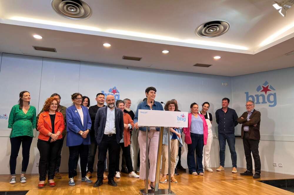 Ana Pontón, portavoz nacional del BNG, tras la reunión de la Executiva Nacional - EUROPA PRESS