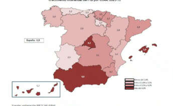 Estimación del PIB en el primer trimestre de 2023 por comunidades autónomas