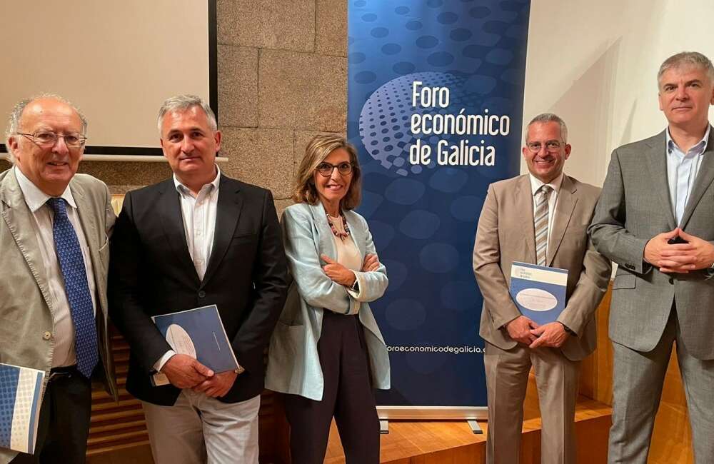 Imagen previa a la presentación del informe de coyuntura del segundo trimestre de 2023 por parte del Foro Económico de Galicia