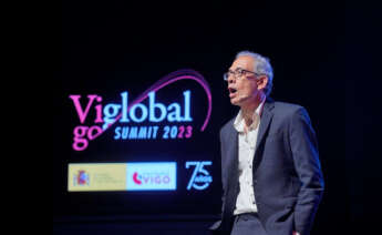El economista indio Abhijit Banerjee durante una conferencia en el Vigo Global Summit. - Javier Vázquez - Europa Press