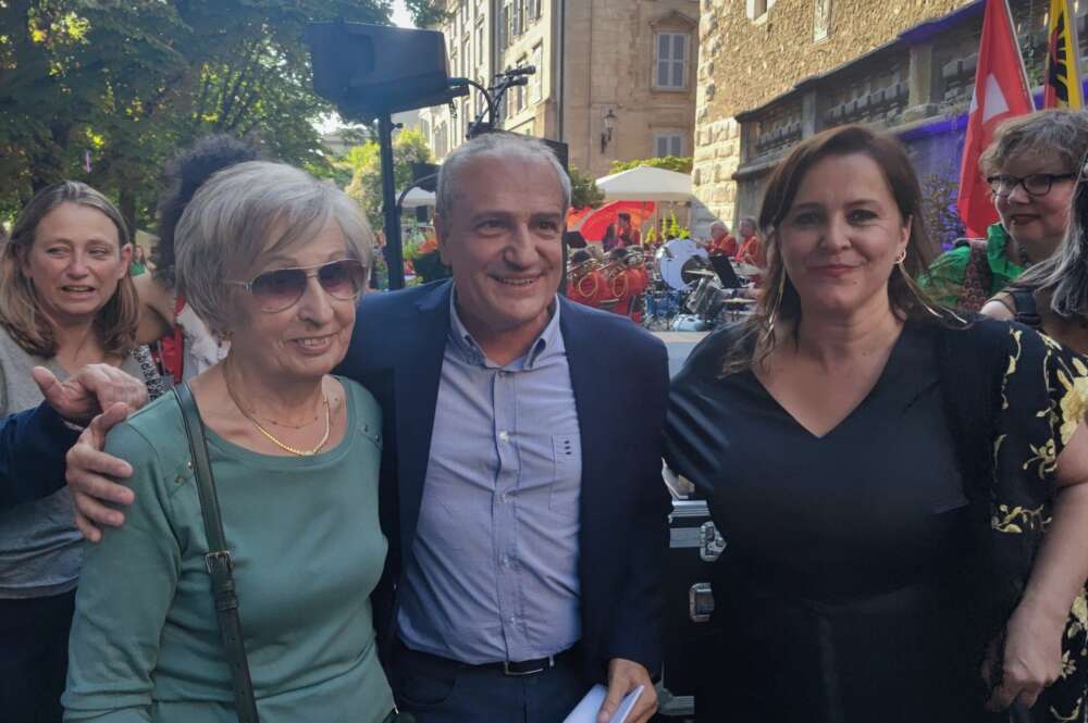Alfonso Gómez, nuevo alcalde de Ginebra, junto a Ana Miranda, eurodiputada del BNG / BNG