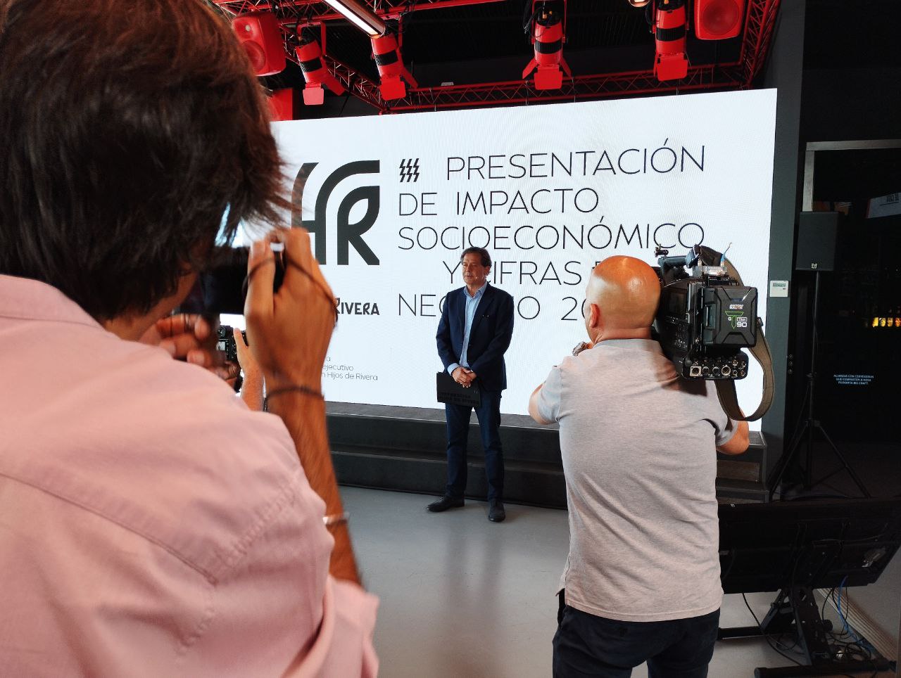 El presidente ejecutivo de Hijos de Rivera, Ignacio Rivera, antes de la presentación de sus resultados de 2022
