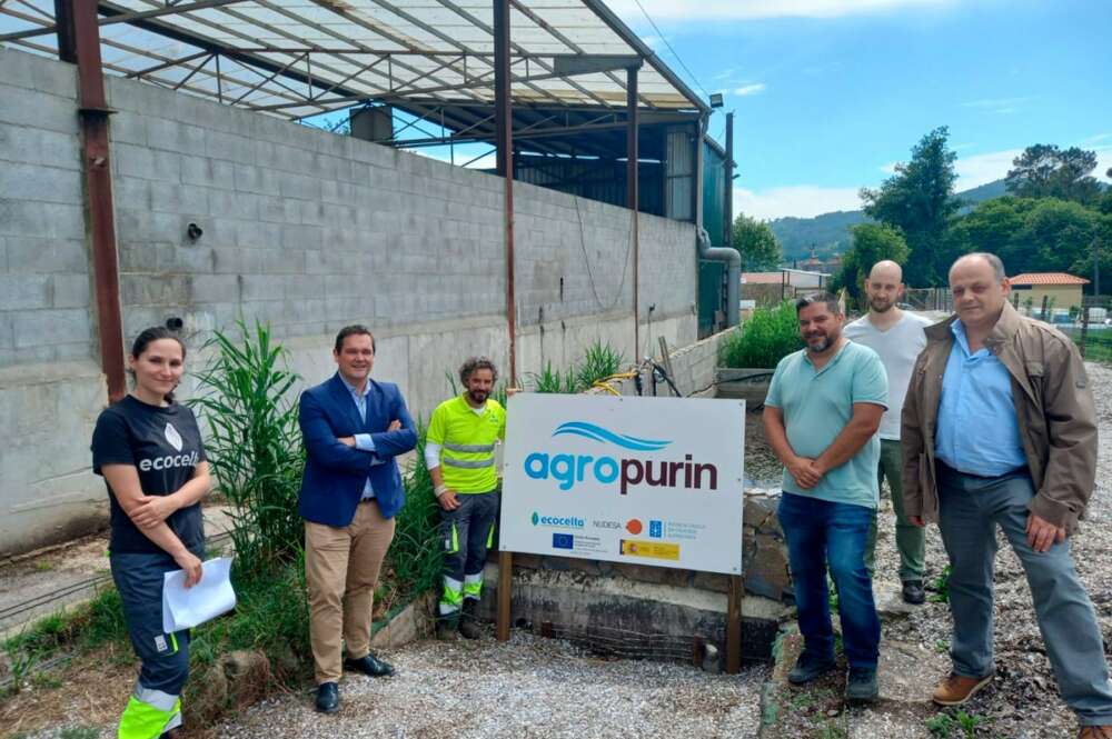 Visita del director de la Agencia Gallega de la Calidad Alimentaria, José Luis Cabarcos, a la sede de Ecocelta en 2022. Xunta