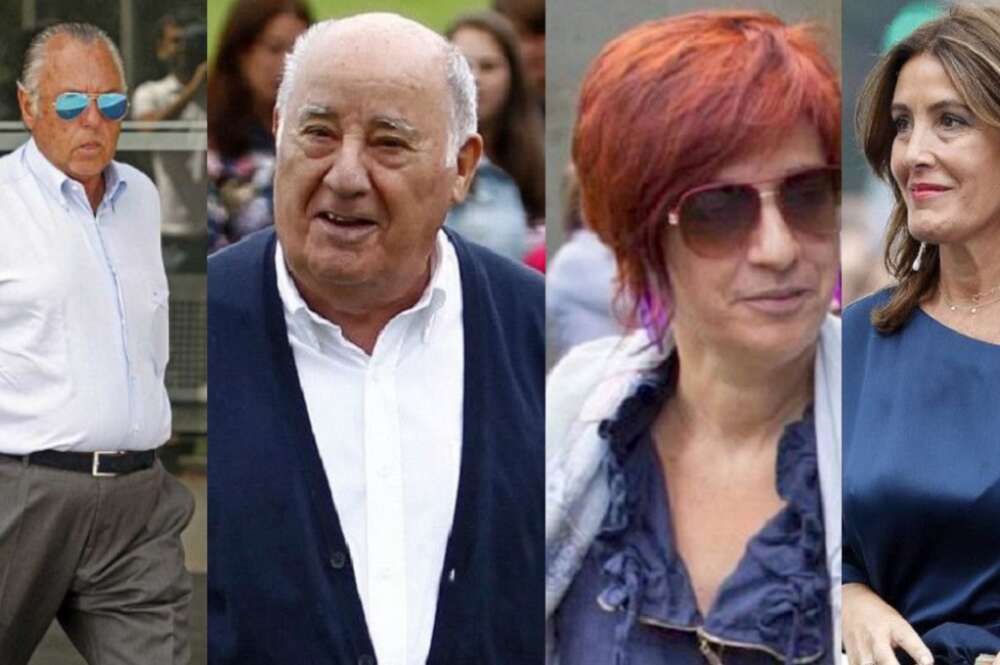 Juan Carlos Rodríguez Cebrián, Amancio Ortega, Sandra Ortega y Eva Cárdenas