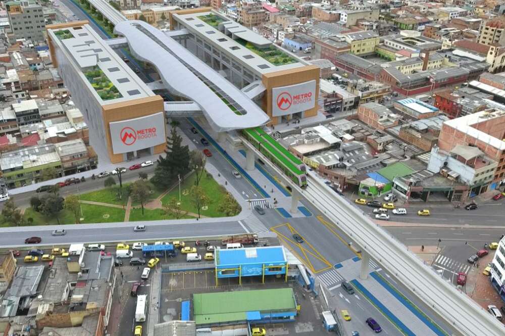 Proyecto para el metro de Bogotá en la estación Antonio Nario / Metro de Bogotá