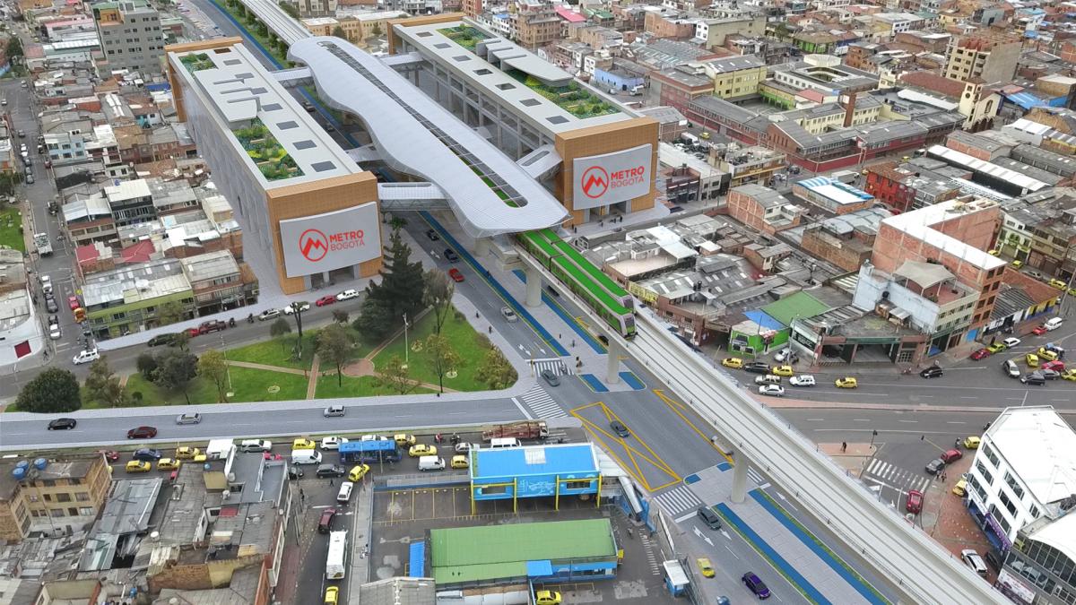 Proyecto para el metro de Bogotá en la estación Antonio Nario / Metro de Bogotá