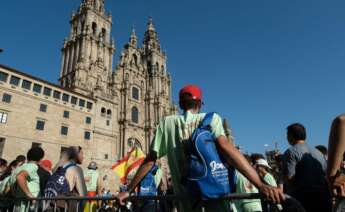 Turistas en la Praza do Obradoiro de Santiago / Europa Press