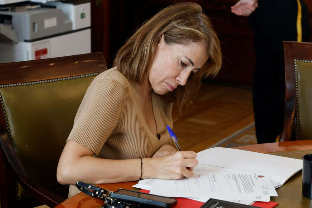La ministra de Transportes en funciones, Raquel Sánchez