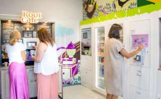 Puesto de vending de Delikia