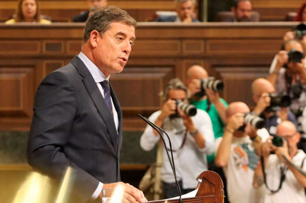 El diputado del PSOE en el Congreso por Lugo, José Ramón Gómez Besteiro, en el Congre