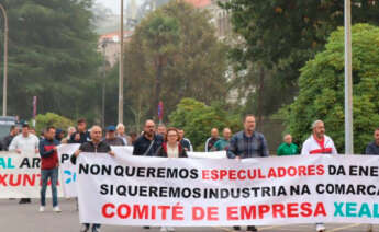 Manifestación de trabajadores de Xeal