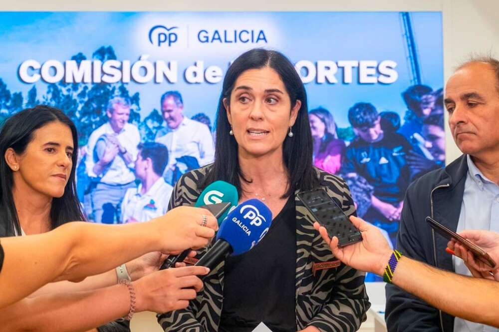 Prado, en declaraciones a los medios en la sede del PPdeG