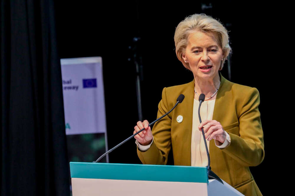 La presidenta de la Comisión Europea (CE), Úrsula Von der Leyen. EFE/EPA/DANIEL IRUNGU