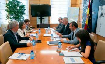 Reunión del secretario de Estado de Transportes, David Lucas, y la conselleira de Infraestruturas, Ethel Vázquez, en Madrid