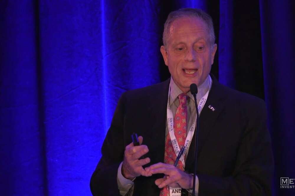 Andrew Bowering, presidente de IberAmerican Lithium Corp, durante una conferencia en 2019