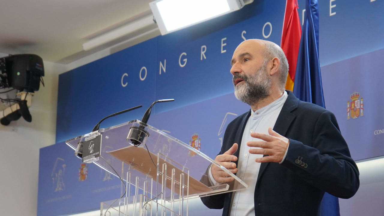 Néstor Rego durante una comparecencia en Madrid / BNG