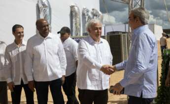 Luis de Valdivia, presidente de Ecoener, durante la inauguración de sus dos primeros parques fotovoltaicos en la República Dominicana / Ecoener