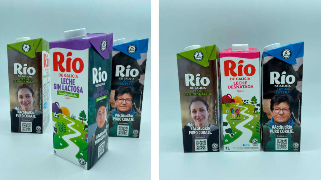 Briks de leche de la campaña «Actitud Río: puro coraje» 