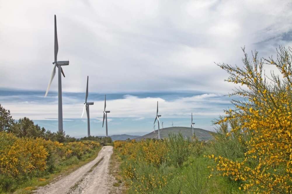 Parque eólico de Enerfín, filial de Elecnor, en Galicia