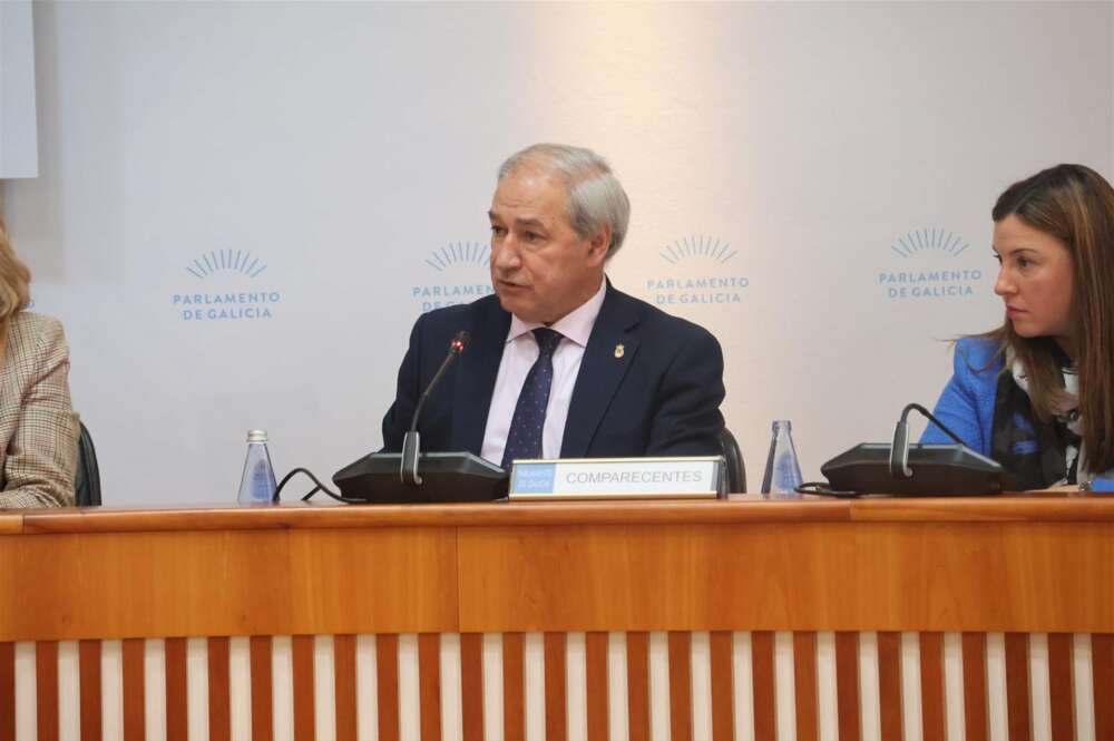 El presidente de la Diputación de Lugo, José Tomé, en su comparecencia en la Comisión de Presupusetos del Parlamento de Galicia - PARLAMENTO DE GALICIA