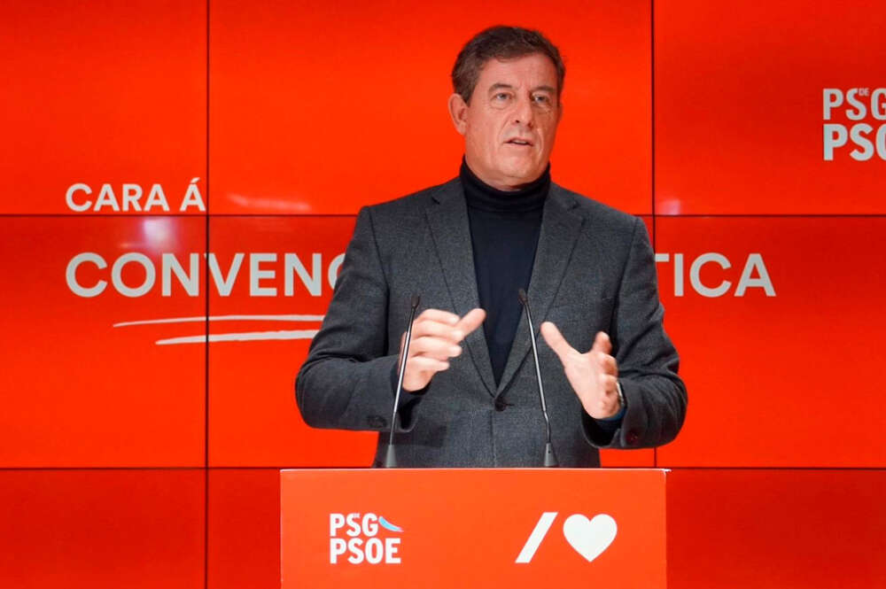 El candidato del PSdeG a la presidencia de la Xunta, José Ramón Gómez Besteiro