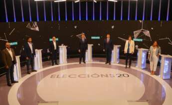Debate organizado por la CRTVG en las elecciones de 2020