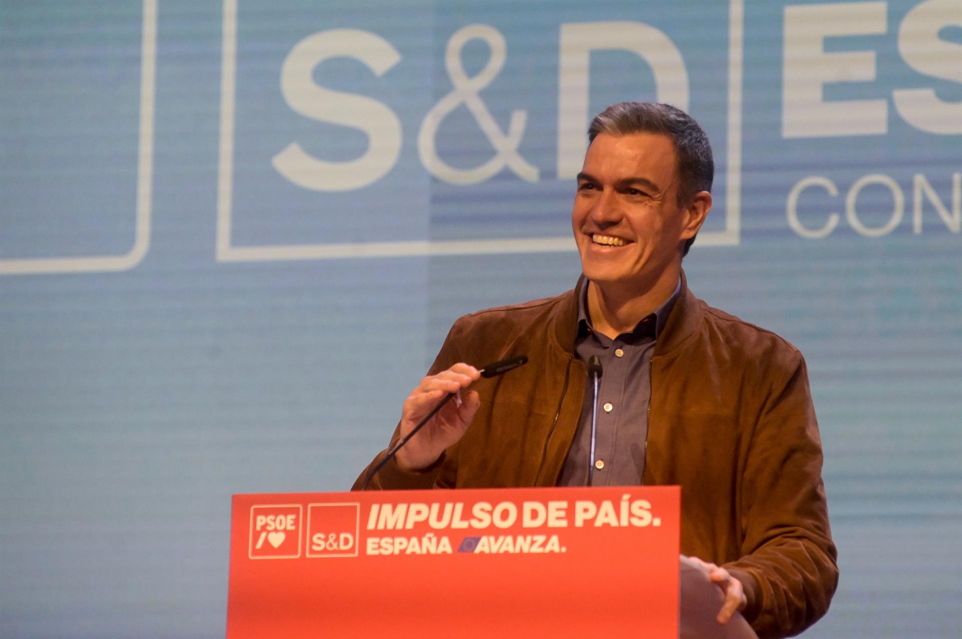 El líder del PSOE durante la convención de su partido celebrada en A Coruña