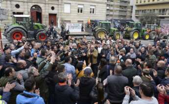 Protesta de agricultores y ganaderos en Ourense / EP
