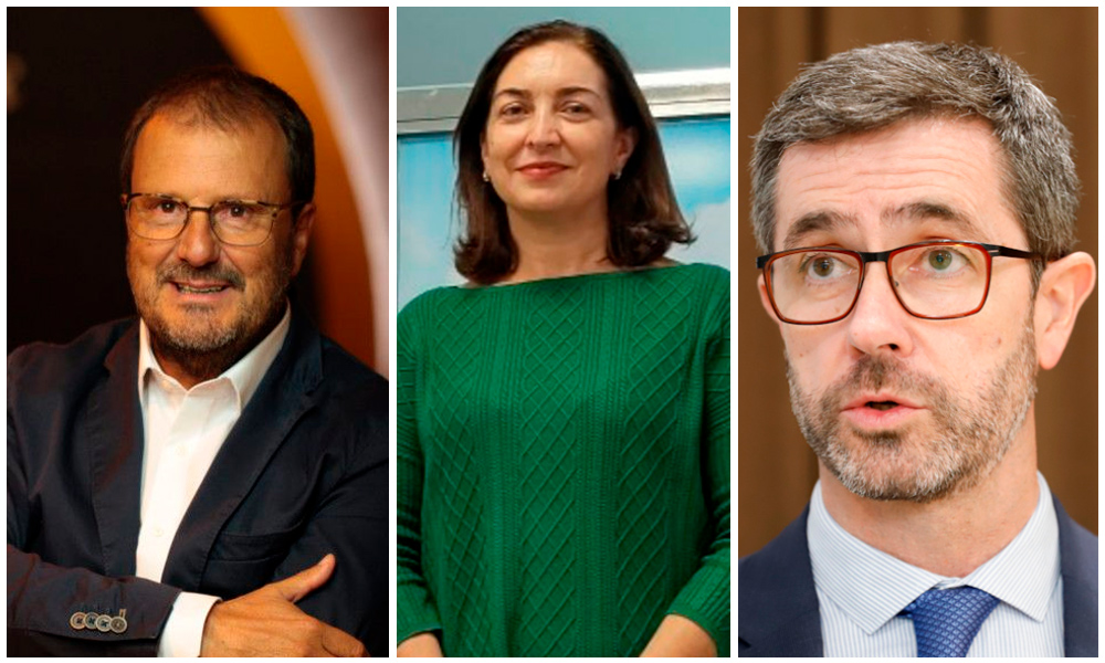 Juan Vázquez Gancedo, director general de Martín Códax; Carmen Lence, consejera delegada del Grupo Lence; y Justo Sierra, CEO de Urovesa