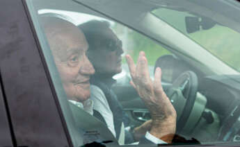 Juan Carlos I abandona Sanxenxo