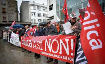 Manifestación en Galicia contra el modelo de desarrollo eólico / EP