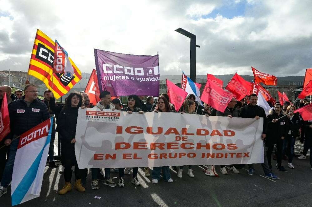 Protesta de CCOO en Inditex / EP